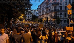 Протест в Киеве против отставки Федорова 17 июля