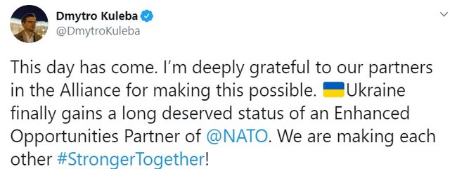 Україна отримала статус партнера НАТО з розширеними можливостями, - Кулеба 01
