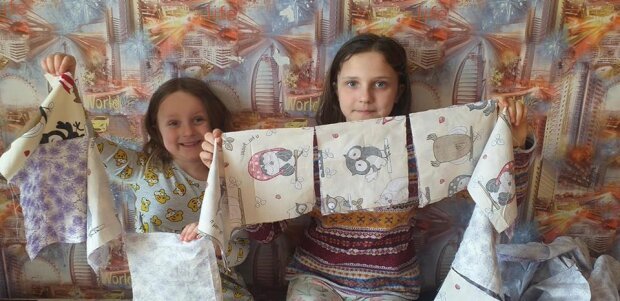 11-летняя школьница с Харьковщины пошила и бесплатно раздала 2000 масок 06 11-летняя школьница с Харьковщины пошила и бесплатно раздала 2000 масок 06