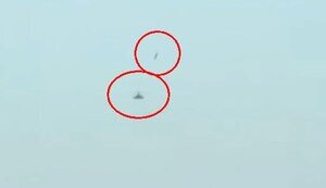 Момент влучання ракети у ворожий вертоліт Ка-52. ВIДЕО