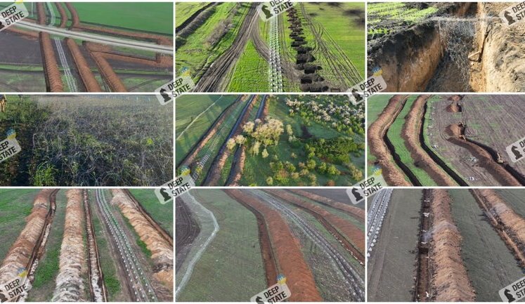 "Built as layered defence": DeepState shows fortifications on border between Dnipropetrovsk and Donetsk regions. PHOTO