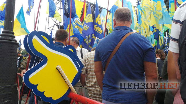Say NO to elections under Yanukovych law, - protesters demand electoral reform implementation outside Rada 16
