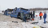 Автобус с детьми перевернулся под Калугой: погибло семь человек. ФОТО