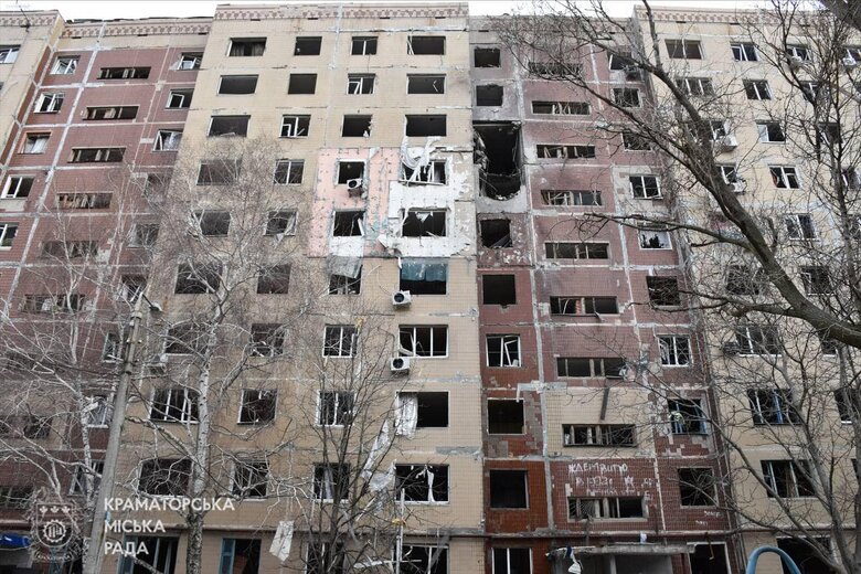 Наслідки обстрілу Краматорська