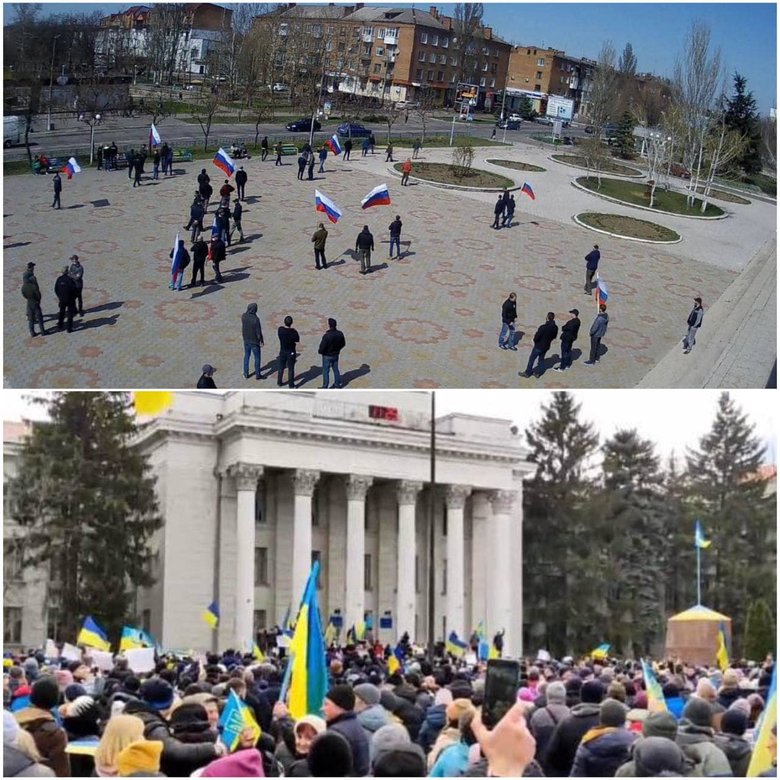 В Новій Каховці окупанти не змогли влаштувати мітинг на підтримку РФ, - депутат облради Хлань 01