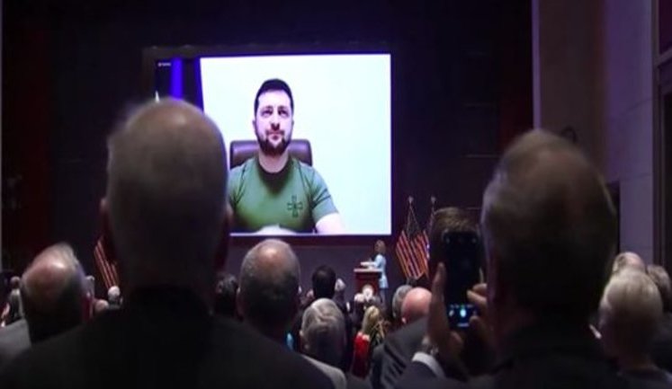 Зеленський - Конгресу США: Нам потрібне закрите небо і оборонні системи ППО. Згадайте Перл-Харбор чи 11 вересня. ВIДЕО