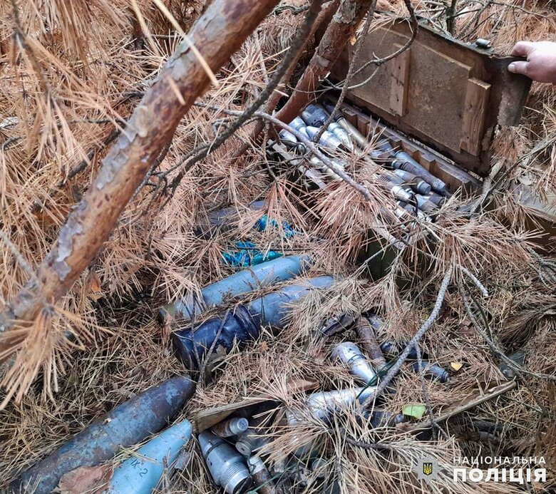 Mushroom picker found ammunition depot in forest in Zhytomyr region, - Ministry of Internal Affairs 01