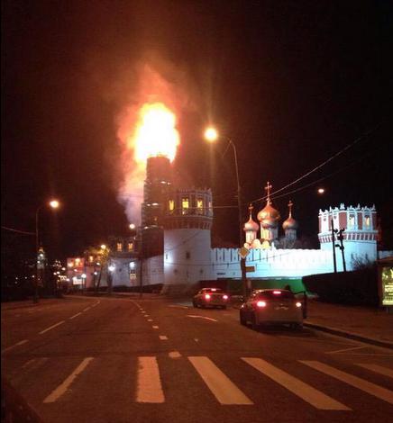 москва пожар монастырь новодевичий