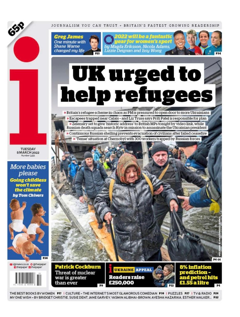 Діти гинуть, люди тікають з домівок – за що?: перші шпальти провідних світових ЗМІ кричать про військові злочини РФ в Україні 07