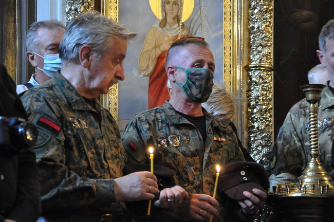 С умершим ветераном ОУН-УПА и дивизии Галичина Орестом Васкулом простились в Киеве 28