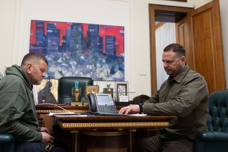 Yermak and Zaluzhnyi discuss Bakhmut defense with Sullivan and Milley 01