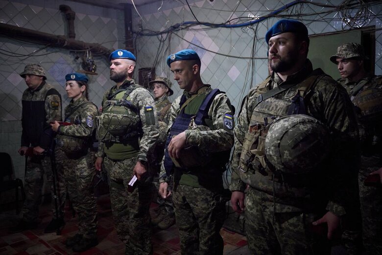 Zelensky arrived at front and congratulated soldiers on Day of Marine Corps of Navy of Armed Forces of Ukraine 07