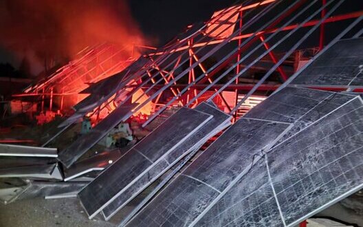 Industrial enterprise and houses were damaged by Russian attack in Kryvyi Rih, and farm was hit in Synelnykove district. PHOTOS