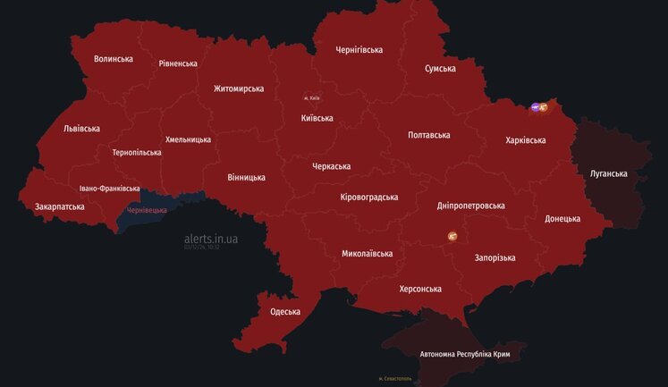 В Україні оголошували масштабну тривогу - зафіксовано зліт ворожого МіГ-31К (оновлено)