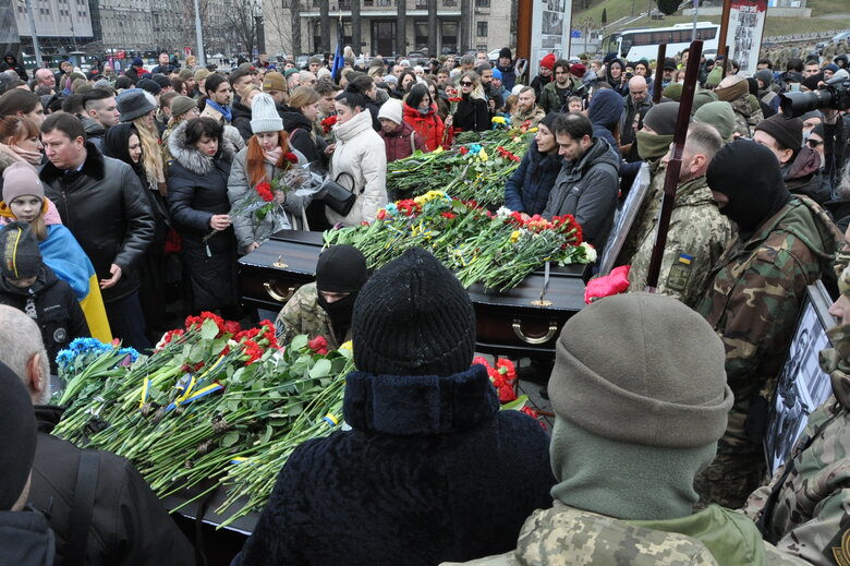 Із чотирма бійцями диверсійної групи Братства, які загинули на Брянщині в грудні 2022 року, попрощалися у Києві 02