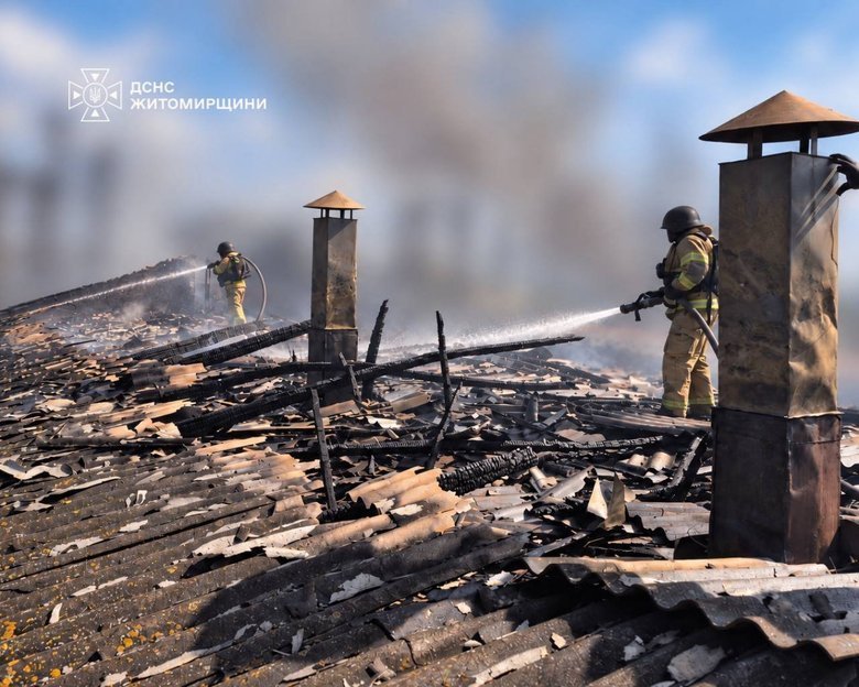 Russian strike on transport infrastructure in Zhytomyr Oblast