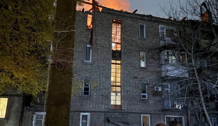 Russian army launched massive attack on Kamianske with drones, 8 people injured. PHOTOS