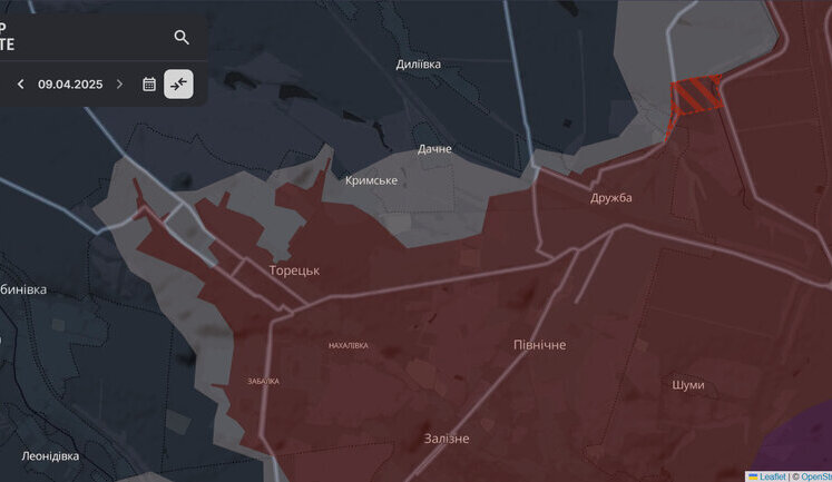 Russians advance near Druzhba, Rozlyv and two other settlements in Donetsk region - DeepState. MAP