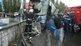 В Киеве произошло масштабное ДТП: автобус сбил пешеходов и раздавил пять машин. ФОТОрепортаж