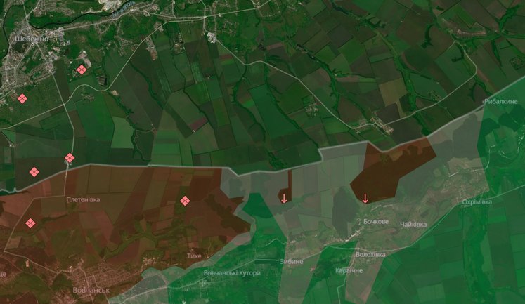 Enemy has advanced near Bochkove in Kharkiv region – DeepState. MAP