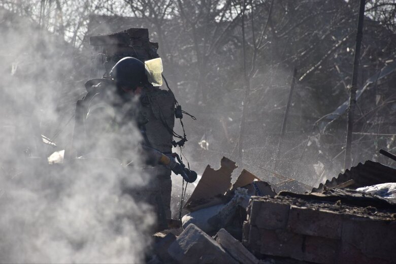 Strike on Kramatorsk on 13 February