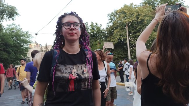 Акция в поддержку отставки Авакова с файерами и салютом прошла возле здания МВД 16