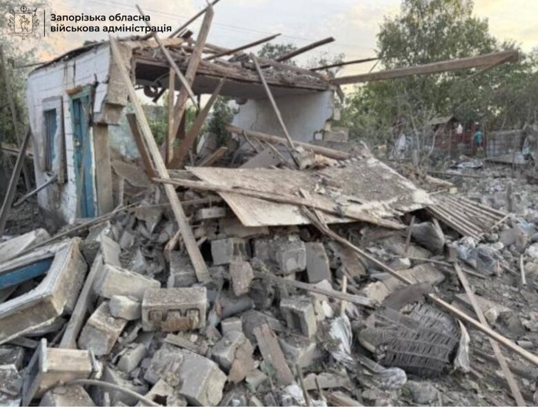 Consequences of Russian shelling in the Polohivsky district