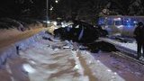 В Киеве внедорожник на огромной скорости врезался в маршрутку, есть жертвы.ФОТОрепортаж (обновлено)