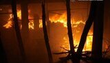 Пожежа після обстрілів у Запоріжжі