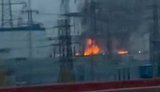 Жители Петербурга засняли удары дронов по объектам города и масштабные пожары