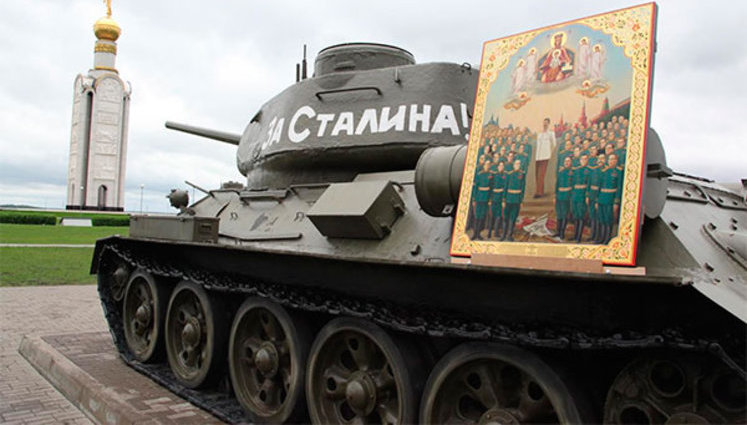 В России прошла церковная служба с иконой Сталина. ФОТОрепортаж