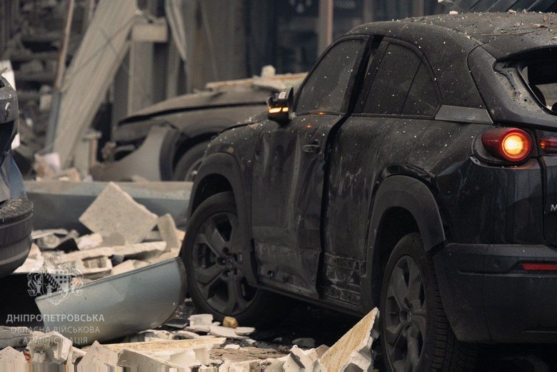 strike on the Dnipro