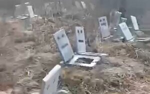 Cemetery of prisoners eliminate in Ukraine