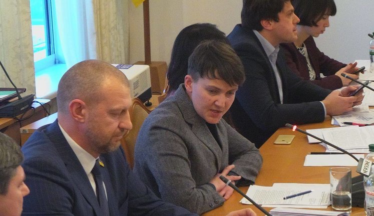 Комітет Ради з питань нацбезпеки підтримав виключення Савченко зі свого складу. ФОТОрепортаж+ВІДЕО