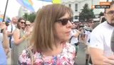 Євродепутатка Хармс прийшла на "КиївПрайд": "Пишаюся тим, наскільки Україна готова захищати права"