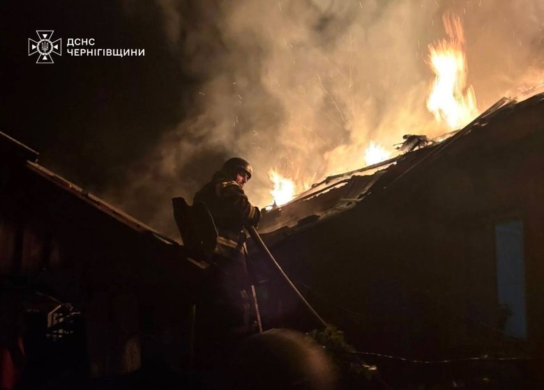 Consequences of Russian strikes on Chernihiv region