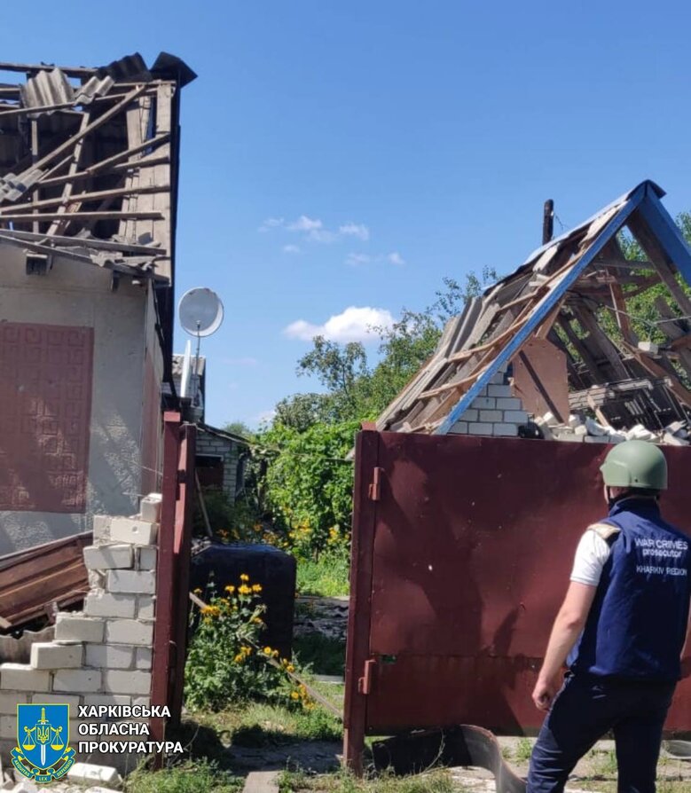 Russian attack on Zlatopil on July 14