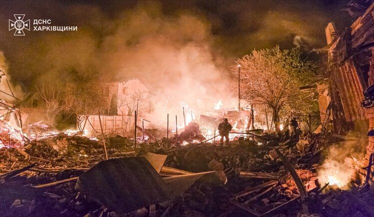 Prosecutor’s office showed aftermath of massive attack on Kharkiv by "shaheds". VIDEO
