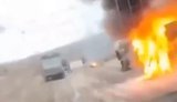 Рашист показав наслідки удару ЗСУ по автомобілю з окупантами на Донеччині: "П#здец, один триста, два двести". ВIДЕО