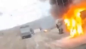 Рашист показав наслідки удару ЗСУ по автомобілю з окупантами на Донеччині: "П#здец, один триста, два двести". ВIДЕО