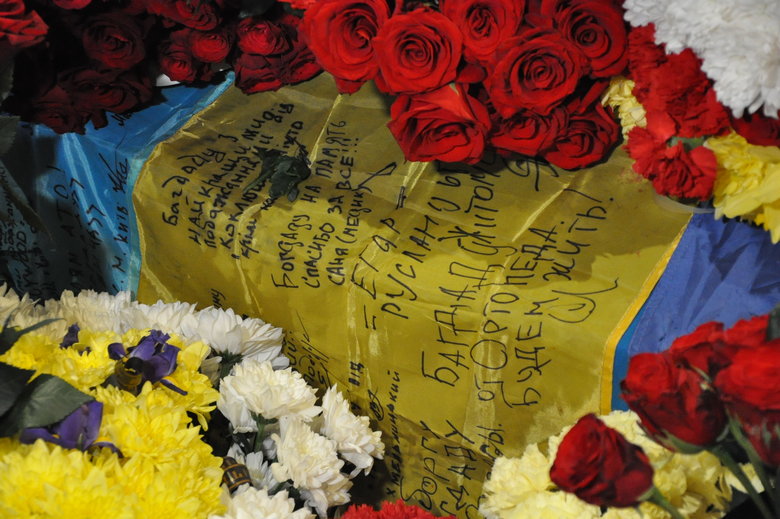 Farewell to cyborg paratrooper of 95th Brigade Ruslan Borovik, who died in battles with Russian occupiers in east, said goodbye in Kyiv 32