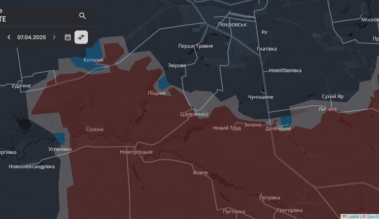 Сили оборони відтіснили ворога у Шевченку, росіяни просунулись на Луганщині, Курщині та Донеччині, - DeepState. КАРТИ