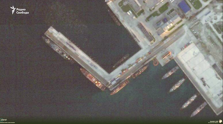 SBU attack on Russian submarine: satellite photos