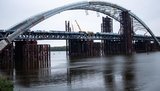 На Подільсько-Воскресенському мосту демонтували тимчасові опори і з