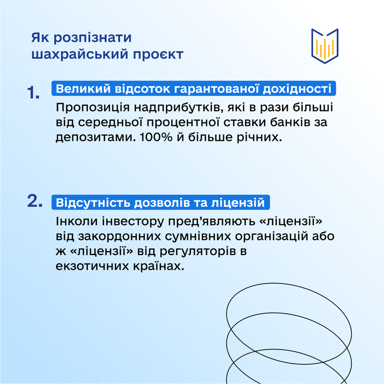 Основні ознаки сумнівних інвестпроєктів