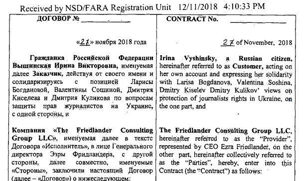 Жена пропагандиста Вышинского заплатила лоббистам из США $50 тысяч 01