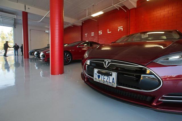 автомобиль tesla