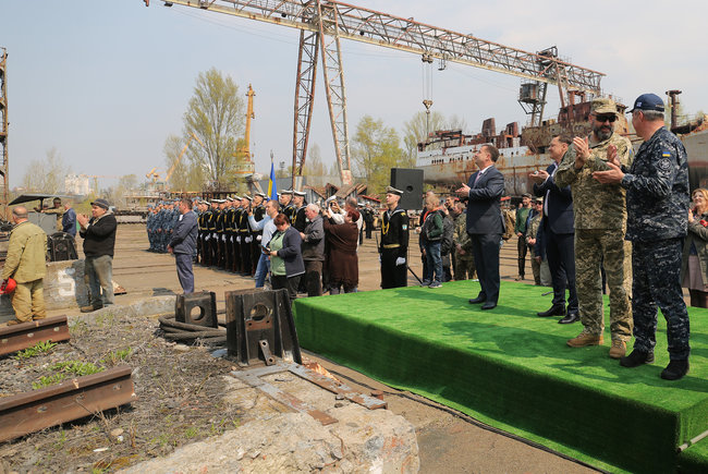 New middle-sized reconnaissance ship deployed by Ukraine’s Naval Forces in Kyiv 01