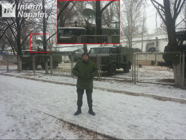 Російська станція супутникового звязку Р-441-ОВ Ливень засвітилася в окупованому Донецьку 01