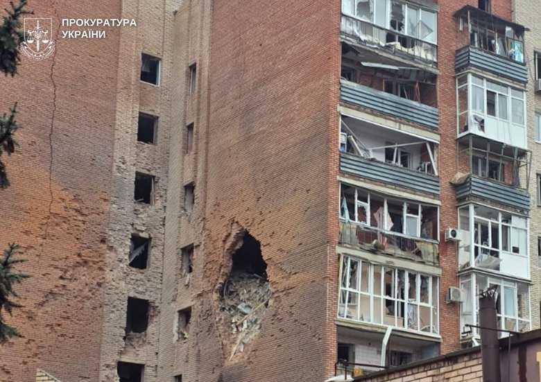 Удар по центру Славянска